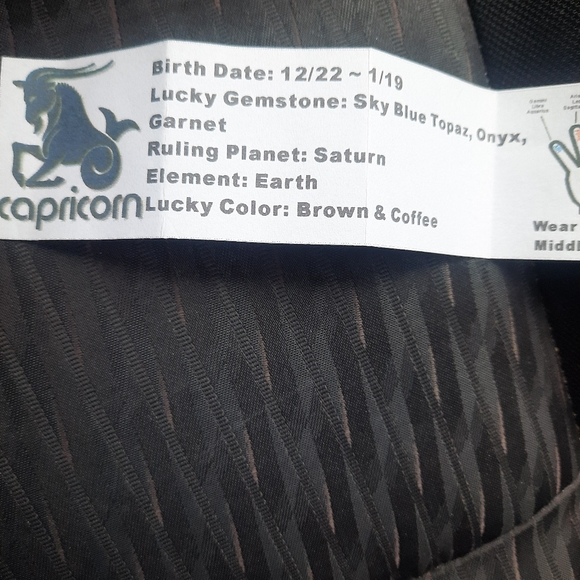 Zodiac Capricorn sterling silver ring - Picture 5 of 6